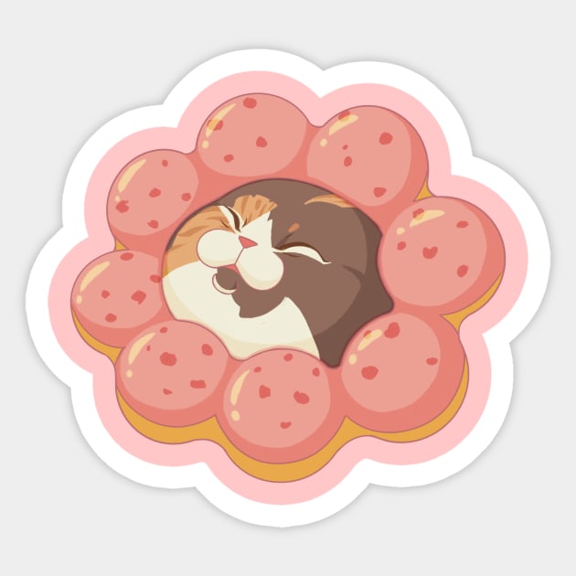 Mochi Donut Cat Sticker by DoudouBao